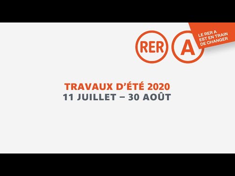 2020 summer closure of RER A