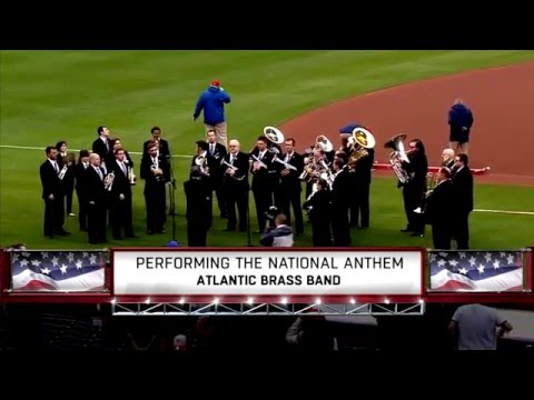 Atlantic Brass Band play the National Anthem