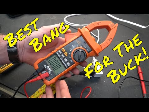 Harbor Freight CM1000A Ames Instruments AC/DC Clamp Meter Review & how to use! New Tool Day Tuesday