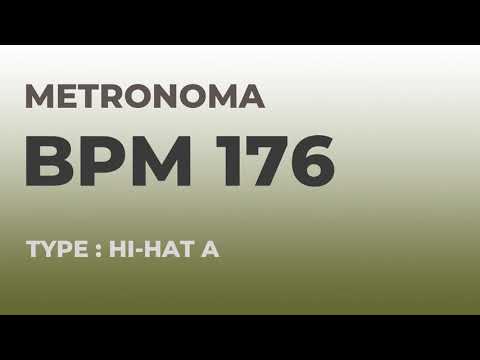 메트로놈 | BPM 176 | Metronome | Type : Hi-Hat A
