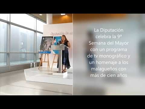 La Diputacin celebra la 9 Semana del Mayor con un programa de tv monogrfico y un homenaje a los malagueos con ms de cien aos