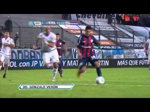 golesya.com gol de Verón Quilmes 1 - 2 San Lorenzo   Fecha 12 Torneo Final 2013