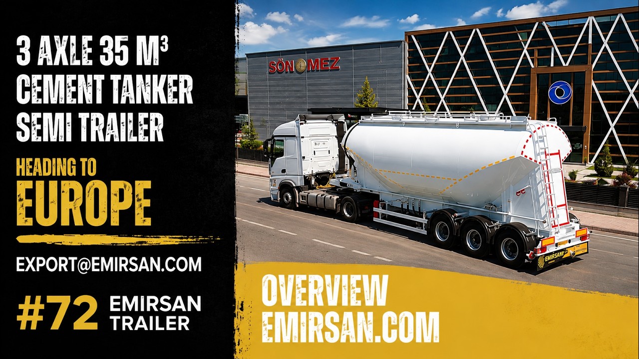  35m3 Cement Tanker Semi Trailer by Emirsan