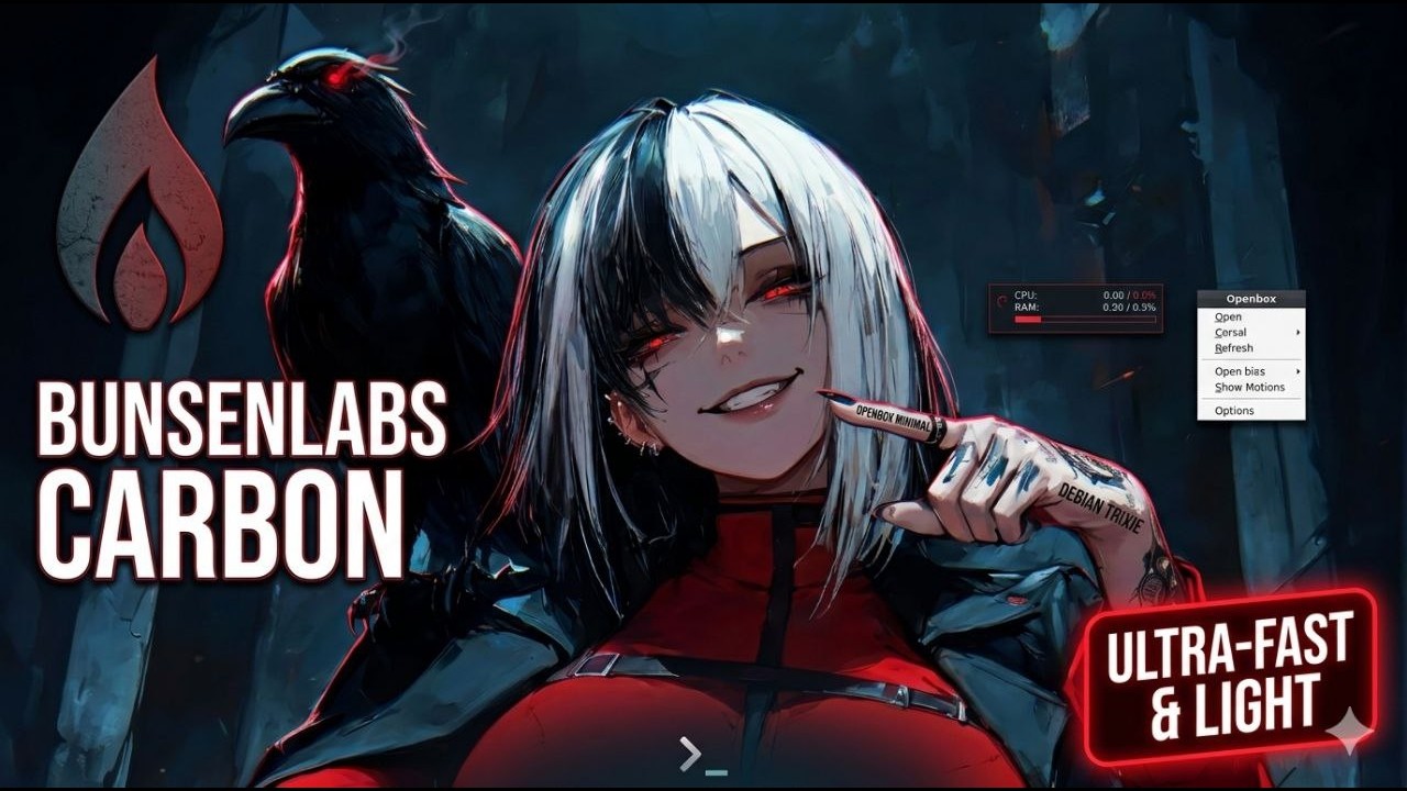 Debian 13 + Openbox: Probamos el nuevo BunsenLabs Carbon.