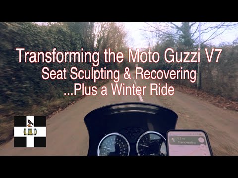 Moto Guzzi V7 Winter Ride to get my Seat re-covered | Will it Help my confidence?