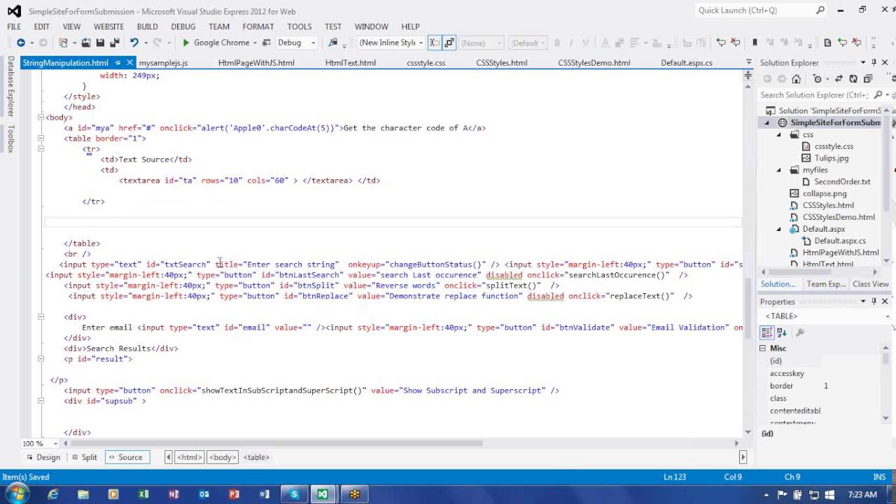UI Training -  JavaScript String Manipulation