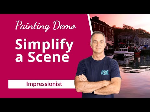 Impressionist Harbor Painting: Finding Harmony in Color & Shape