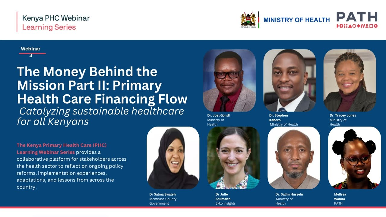 Primary Health Care (PHC) Financing Flow | Kenya PHC Learning Webinar Series 3