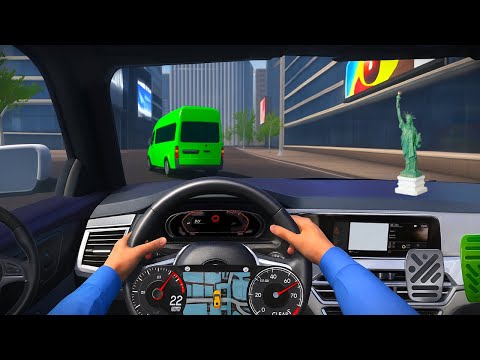 Relaxing Driving in New York. VIP BMW X7. Uber driver. Android gameplay.