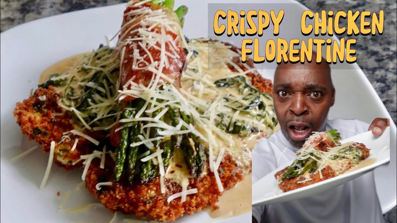 This is how I did it. Crispy Chicken Florentine. ￼