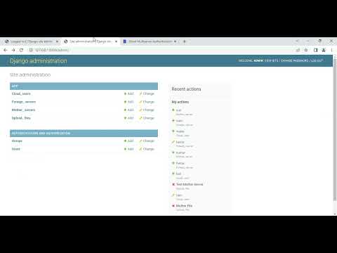 Multi Server Management System in Django Python