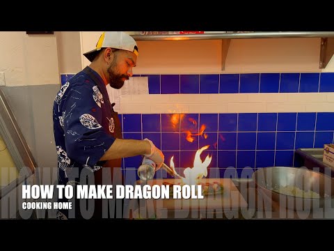 How to Make a Dragon Roll with Imitation Crab & Smoked Eel | Full Sushi Tutorial