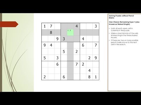 Your Very First Sudoku Tutorial