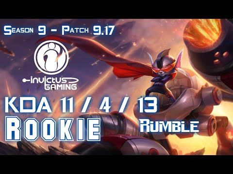IG Rookie RUMBLE vs PANTHEON Mid - Patch 9.17 KR Ranked