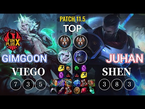 FPX GimGoon Viego vs Juhan Shen Top - KR Patch 11.5