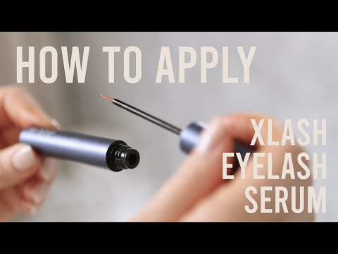 This is how you apply Xlash Eyelash Serum