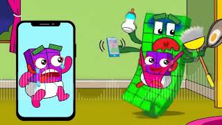 40 Becomes a Mom for a Day! 👶💥 | Funny Numberblocks Song