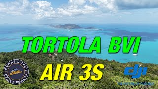 DJI Air 3S Drone Flight in the Caribbean at Mt Sage on the Island of Tortola