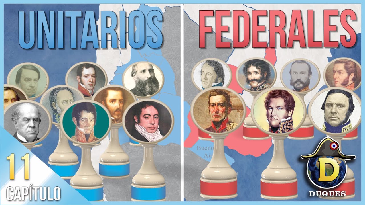 Unitarios y Federales 🔵⚔️🔴 RESUMEN - Serie: Historia Argentina 🇦🇷