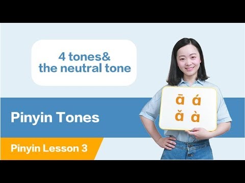 Learn Chinese All Pinyin Tones in 10 Minutes: 4 Tones & the Neutral Tones | Chinese Pinyin Lesson 3