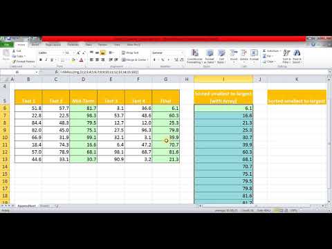 Video 52 Append and Sort non adjacent columns