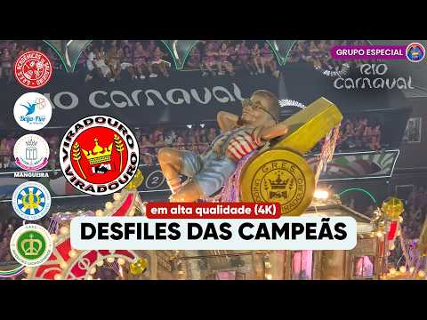 AS 6 MELHORES! 🏆 | DESFILE DAS CAMPEÃS RIO 2026: Viradouro, Beija-Flor, Vila e mais! [4K]