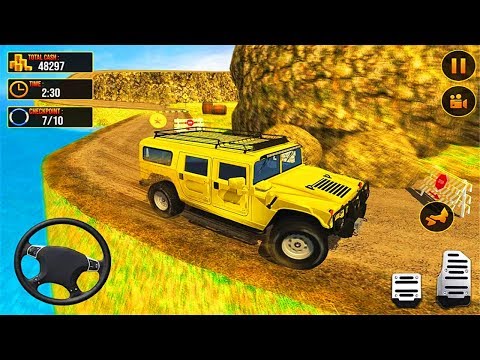 Offroad SUV Jeep 4x4 Driving Simulator : Offroad Jeep Stunts Game - Android Gameplay