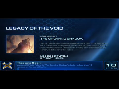 Starcraft 2 LotV "Hide and Seek" Achievement and Playthrough