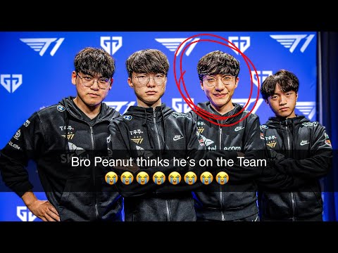 PEANUT THINKS HE'S STILL ON T1💀| T1 vs GenG | IWDominate