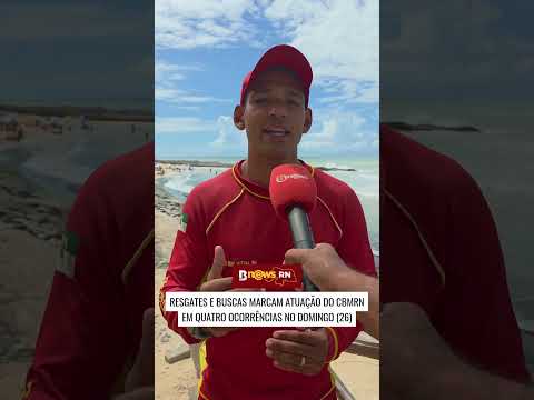 Resgates e buscas marcam atuação do CBMRN em quatro ocorrências no domingo (26)