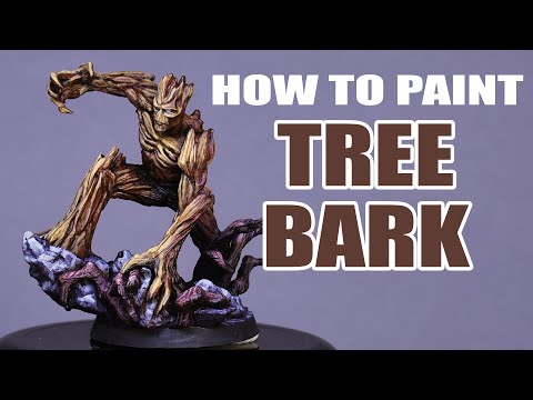  How to paint Tree Bark - Marvel Zombies Groot