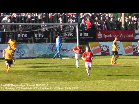 VfB Auerbach - FSV Zwickau 2:2 (2:0), Regionalliga Nordost 2015-2016 am 29.04.2016
