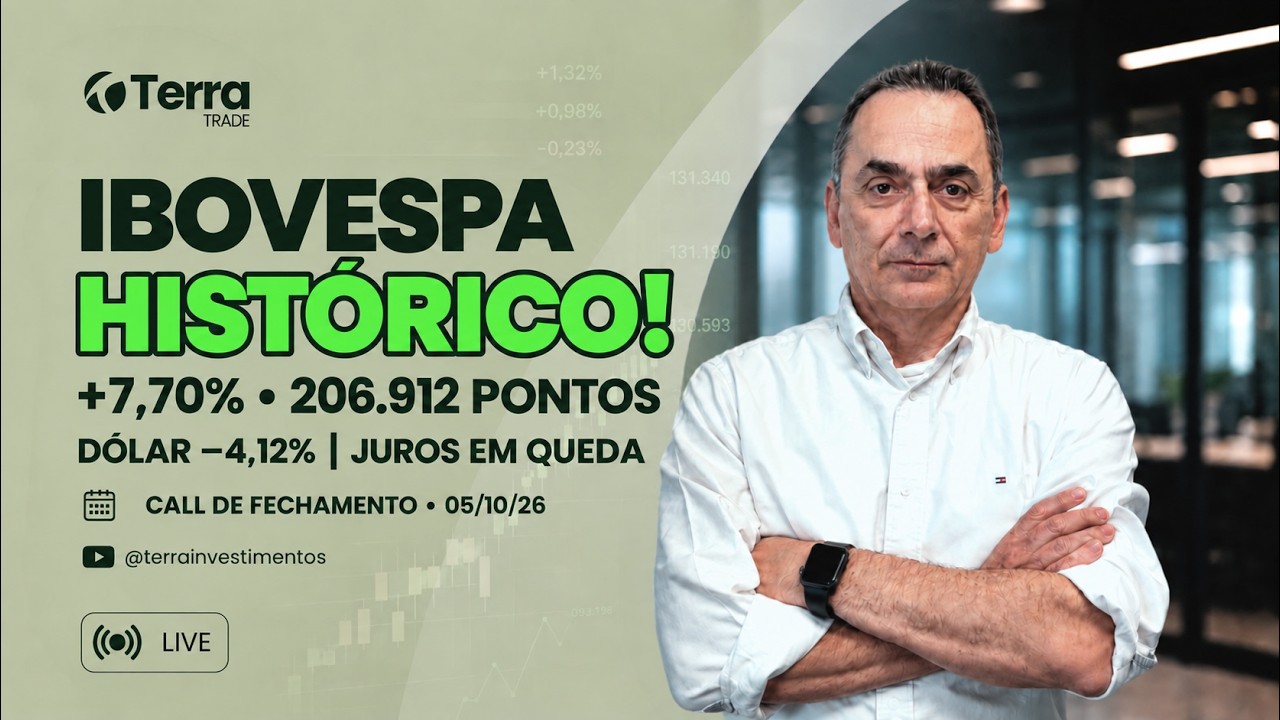 🚀 Ibovespa dispara! Novos recordes | Call de fechamento 05/10/2026 17:35 hs