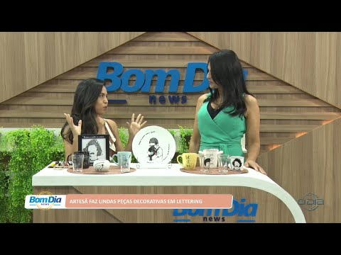 Artesã faz lindas peças decorativas em Lettering 11 08 2022