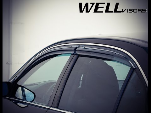 WELLvisors side window deflector vent visor Installation Video Honda Civic 7th Gen Sedan 01-05