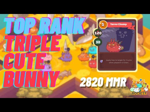 TOP RANK TRIPLE CUTE BUNNY GAMEPLAY | FB.GG/YAJPLAYS | AAPH | AXIE INFINITY ARENA GAMEPLAY