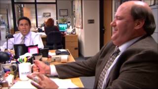 The Office - Kevin trying to keep the secret of Oscar
