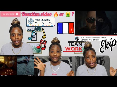 SCH - Mannschaft feat. Freeze Corleone (Clip officiel) FRENCH RAP REACTION