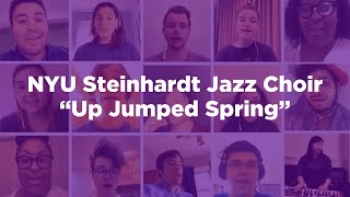 Inside the Virtual Classroom: "Up Jumped Spring" | NYU Steinhardt Jazz Choir