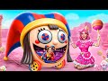 We Build a Tiny House for Pomni! If Amazing Digital Circus Adopted Me! CANDY PRINCESS Origin Story!