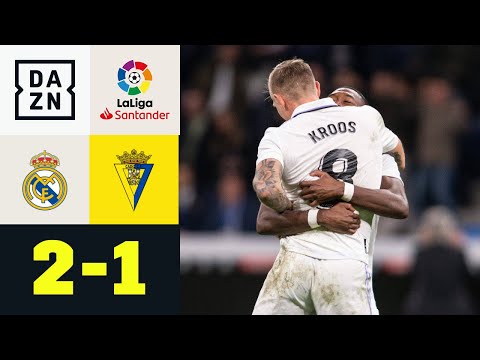 Matchwinner Kroos mit Hammer-Direktabnahme: Real Madrid - Cadiz  2:1 | Laliga | DAZN Highlights