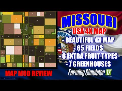 FS17 - Missouri USA 4x Map "Map Mod Review"