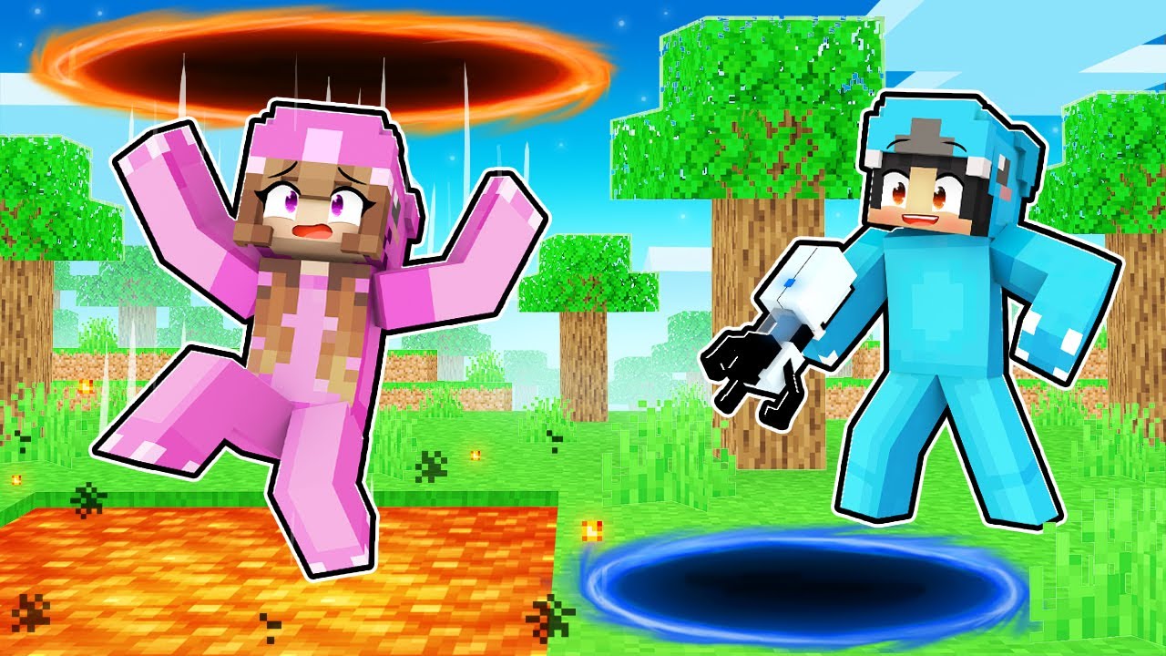 Using PORTALS To Prank My Friends In Minecraft!