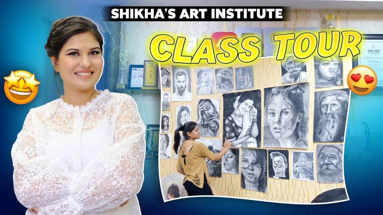 Kalani Nagar Class Tour  | Artist Shikha Sharma Studio tour | Branch 1 | best Art Class Near you