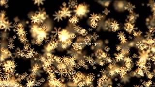 Christmas Golden flakes | Merry Christmas Golden Background | Animated Christmas background effects