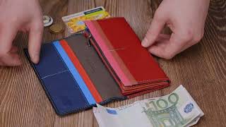 Місткий гаманець для прекрасних жінок із натуральної шкіри ST Leather 22517 різнокольоровий
