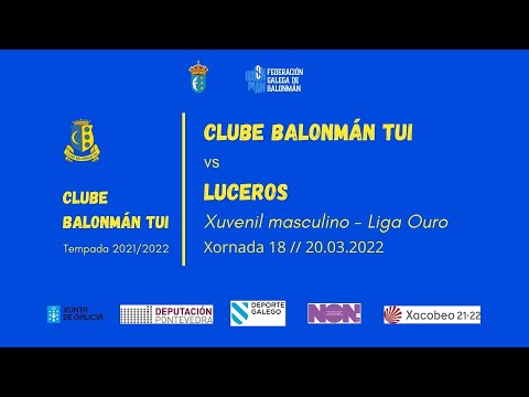 Balonmán Tui VS Luceros. Jornada 18 Liga Oro Juvenil masculina. 20.02.2022