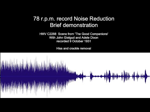 78rpm noise reduction: a brief demonstration.