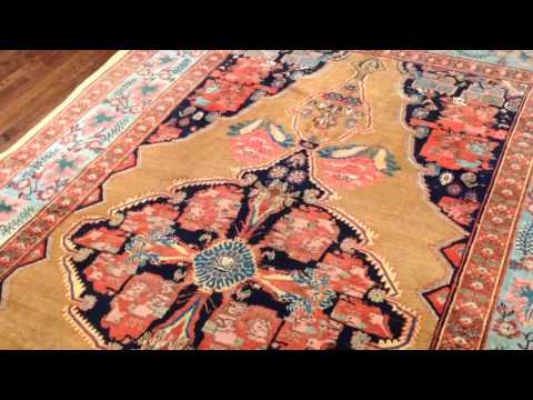 Antique Bidjar carpet 12-0x7-2 ft