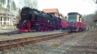 preview picture of video 'Harzer Smalspurbahnen  -  Selketalbahn  -  Dampfzug Alexisbad-Quedlinburg'